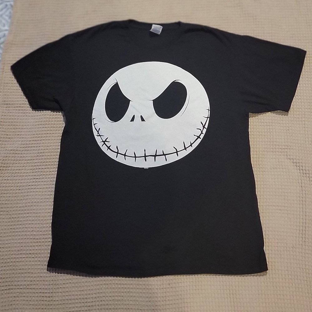 Disney's Nightmare Before Christmas Jack Skellington Men's T Shirt L Halloween